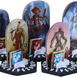 5 pcs. value pack Feldherr Dial Bases for Gloomhaven + Frosthaven + Gloomhaven: Jaws of the Lion multicolor