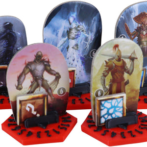 5 pcs. value pack Feldherr Dial Bases for Gloomhaven + Frosthaven + Gloomhaven: Jaws of the Lion multicolor