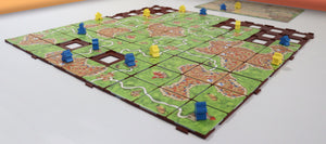 Feldherr terrain tile grid for Carcassonne - interlocking