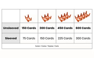 Feldherr Card Holder for game cards in Mini European Board Game Size - 450 cards - 3 trays