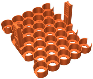 Feldherr Paint Rack for color bottles - 32 compartments