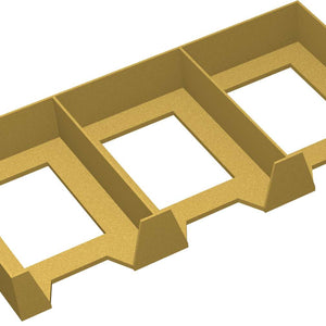 Feldherr Card Holder for game cards in Mini European Board Game Size - 120 cards - 3 compartments