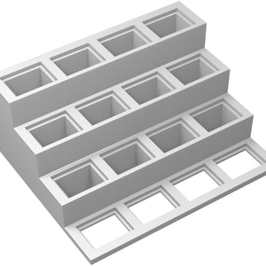 Feldherr figure pedestal for rectangular bases - 32 mm x 24 mm