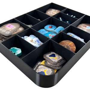 Feldherr Quarter-Size token tray for game material - 13 compartments