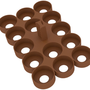 Feldherr paint rack for 4l Really Useful Boxes - 14 Citadel paint pots (12 ml)