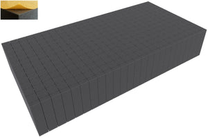 500 mm x 250 mm x 90 mm Feldherr Pick and Pluck / Pre-Cubed foam tray - self-adhesive - grid width 20 mm
