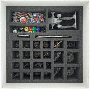 300 mm x 300 mm x 70 mm Pick and Pluck / Pre-Cubed foam tray - superfine grid 10 mm