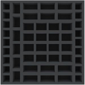 BHKX055BO 55 mm foam tray with 52 compartments for Massive Darkness - Units