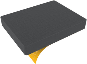 CRMEML040S 272 mm x 211 mm x 40 mm Pick and Pluck / Pre-Cubed foam tray - grid 14 mm self-adhesive
