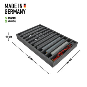 DS065A005 Foam inlay 00 Gauge - vertical - 11 slots for model railway locomotives, wagons and vehicles
