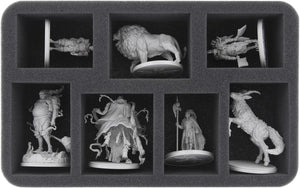 Feldherr foam set with Eurobox DSEB165 + Organizer Insert for Kingdom Death: Monster Gambler's Chest Expansion - miniatures + accessories