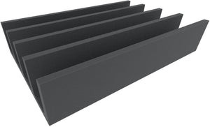 Feldherr foam insert for model railway - O scale - 4 compartments - for upright storage - EUMFQGA01