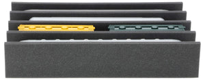Feldherr foam insert for model railway - O scale - 4 compartments - for upright storage - EUMFQGA01