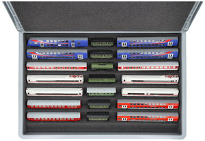 Euro Box with Zugliege - 7 compartments for TT Gauge - for model railway locomotives, wagons and vehicles