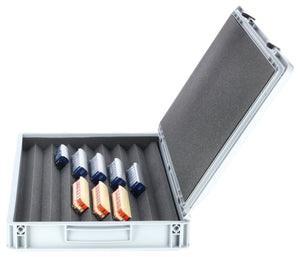Eurobox 60x40 Set with Zugliege - 7 compartments for H0e gauge - for model railway locomotives, wagons and vehicles