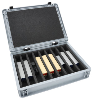 Feldherr Eurobox 40 x 30 cm Set for model railway - H0e scale - 9 compartments - foam insert for upright storage