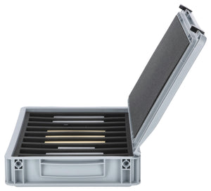 Feldherr Eurobox 40 x 30 cm Set for model railway - H0e scale - 9 compartments - foam insert for upright storage