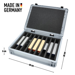 Feldherr Eurobox 40 x 30 cm Set for model railway - H0e scale - 9 compartments - foam insert for upright storage