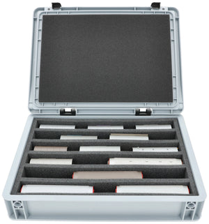 Feldherr Eurobox 40 x 30 cm Set for model railway - H0m scale - 6 compartments - foam insert for upright storage