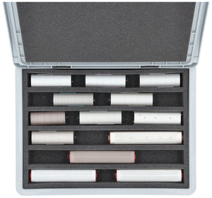 Feldherr Eurobox 40 x 30 cm Set for model railway - H0m scale - 6 compartments - foam insert for upright storage