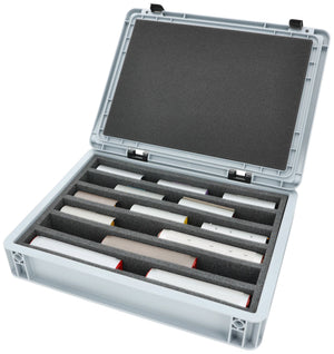 Feldherr Eurobox 40 x 30 cm Set for model railway - H0m scale - 6 compartments - foam insert for upright storage
