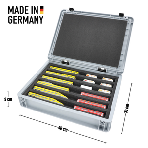 Feldherr Eurobox 40 x 30 cm Set for model railway - N scale - 6 compartments - foam insert for horizontal storage