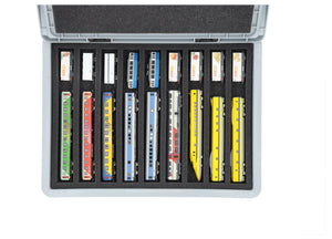 Feldherr Eurobox 40 x 30 cm Set for model railway - N scale - 9 compartments - foam insert for horizontal storage