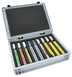 Feldherr Eurobox 40 x 30 cm Set for model railway - N scale - 9 compartments - foam insert for horizontal storage