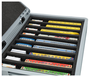 Feldherr Eurobox 40 x 30 cm Set for model railway - N scale - 9 compartments - foam insert for horizontal storage
