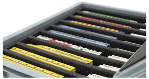Feldherr Eurobox 40 x 30 cm Set for model railway - N scale - 9 compartments - foam insert for horizontal storage