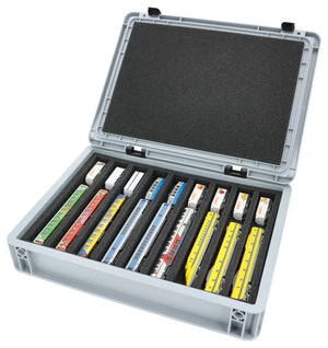 Feldherr Eurobox 40 x 30 cm Set for model railway - N scale - 9 compartments - foam insert for horizontal storage