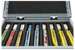 Feldherr Eurobox 40 x 30 cm Set for model railway - N scale - 9 compartments - foam insert for horizontal storage