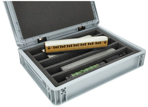 Feldherr Eurobox 40x30 Set for model railway - 00 scale - 5 compartments - foam insert for upright storage