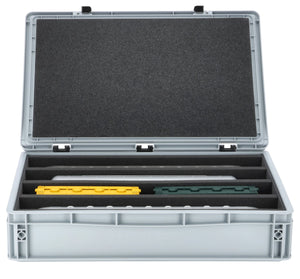 Feldherr Eurobox 60 x 40 cm Set for model railways - O scale - 4 compartments - Foam insert for upright storage