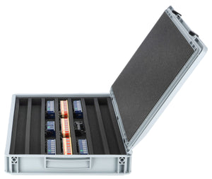 Feldherr Eurobox 60 x 40 cm set for model railways - H0e gauge - 7 compartments - foam insert for horizontal storage