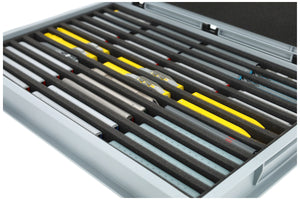 Feldherr Eurobox 60 x 40 cm Set for model railway - N scale - 12 compartments - foam insert for upright storage