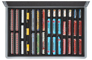 Feldherr Eurobox 60 x 40 cm Set for model railway - N scale - 14 compartments - foam insert for horizontal storage