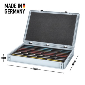 Feldherr Eurobox 60 x 40 cm Set for model railway - N scale - 9 compartments - foam insert for horizontal storage