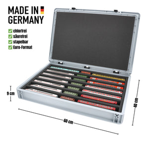 Feldherr Eurobox 60 x 40 cm set for model railways - TT gauge - 7 compartments - foam insert for horizontal storage