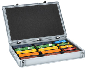 Feldherr Eurobox 60 x 40 cm Set with PanoramaLiege - 5 compartments for H0 scale - for model railways, locomotives and vehicles