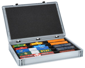 Feldherr Eurobox 60 x 40 cm Set with PanoramaLiege - 5 compartments for H0 scale - for model railways, locomotives and vehicles
