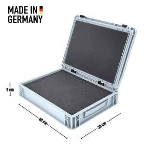 ED 43/75 HG Eurocontainer Case / Euro Box 400 x 300 x 90 mm inclusive Pick and Pluck foam
