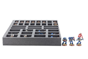 FSBR050BO 50 mm Full-Size foam tray with 34 compartments