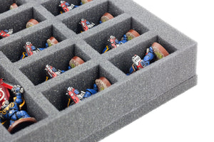 FSBR050BO 50 mm Full-Size foam tray with 34 compartments