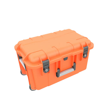 Case / Trolley for 20 tablets in thick sleeves - compartments 22 mm wide - compatible with Apple iPad, Samsung Galaxy Tab A or Microsoft Surface Go