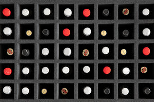 CP130A001 500 mm x 500 mm x 130 mm Feldherr foam tray for 100 small bottles