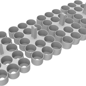 Feldherr paint rack set for 4L Really Useful Boxes - 56 Citadel Paint Pots (18ml / 24ml)