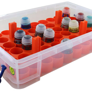 Feldherr paint rack set for 4L Really Useful Boxes - 56 Citadel Paint Pots (18ml / 24ml)