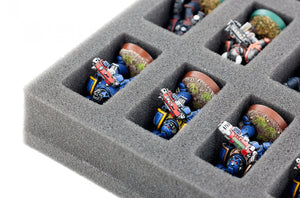 FS035BO 35 mm Full-Size foam tray with 36 compartments