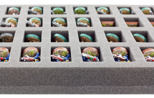 FS035BO 35 mm Full-Size foam tray with 36 compartments